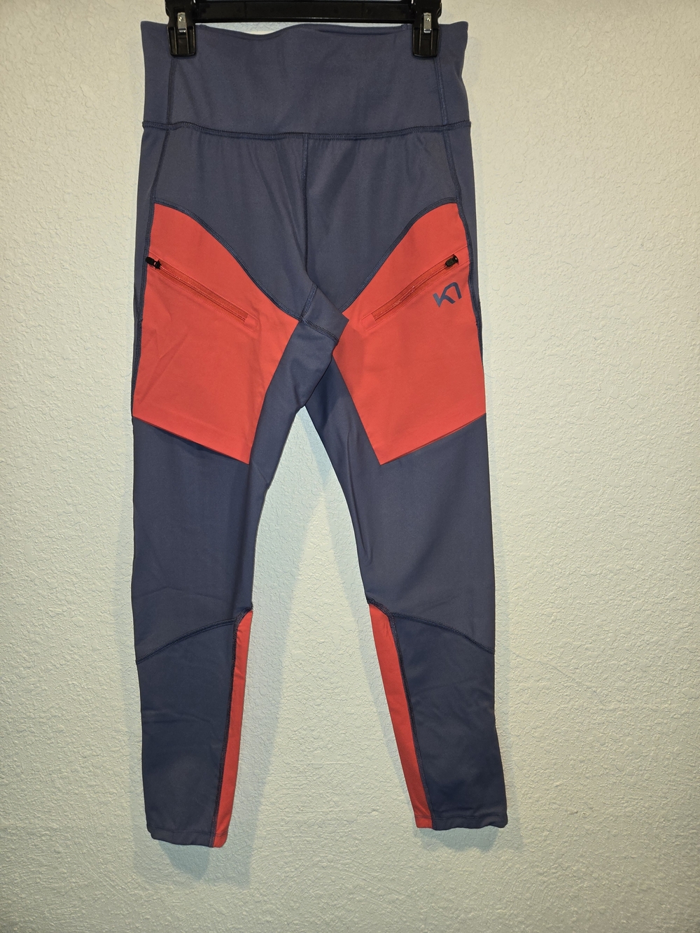 Kari Traa Light Blue Performance Leggings with Inner Logo Patch